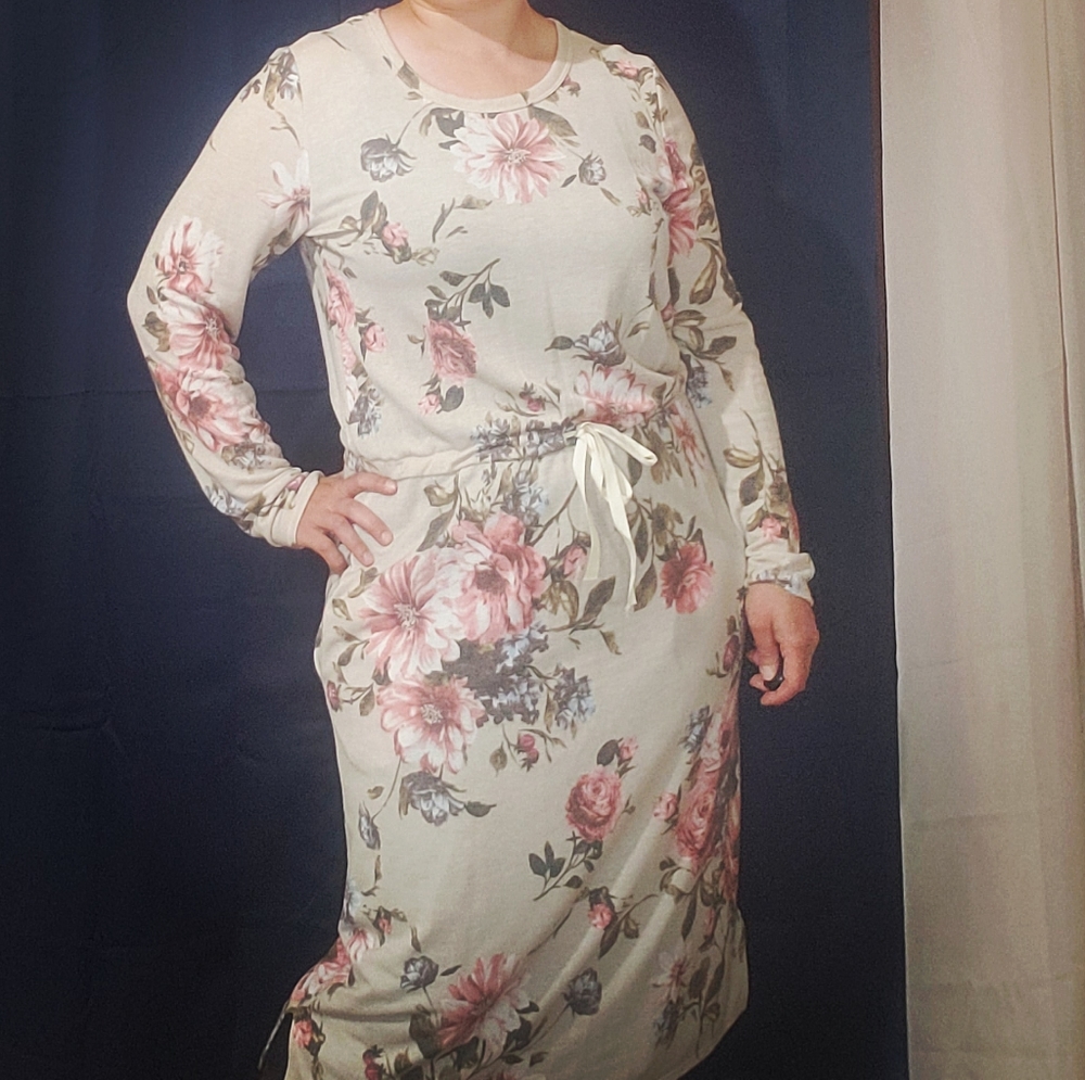 Floral Drawstring Dress